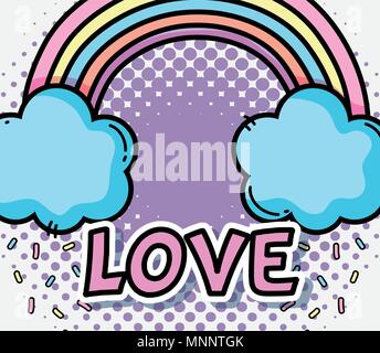 Pop art cartoons concept Stock Vector