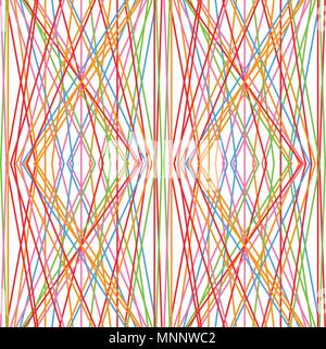 Pattern of lines. Seamless pattern with geometrical figures Stock Vector