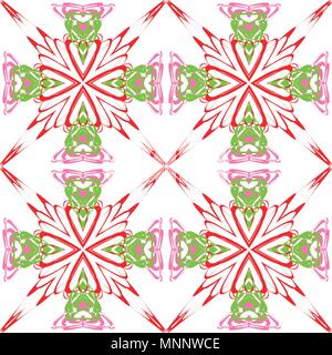 Seamless pattern with geometrical figures. Colored background Stock Vector