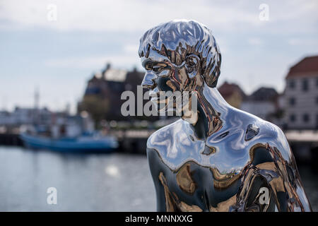 Sculpture HAN in Helsingor, Denmark Stock Photo