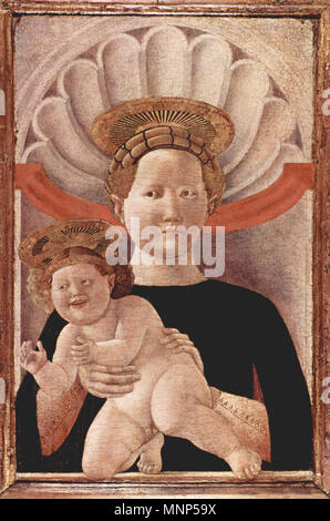 Italiano: Madonna col Bambino Deutsch: Madonna   circa 1445.   957 Paolo Uccello 056 Stock Photo