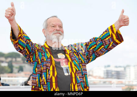 Terry Gilliam at the 'The Man Who Killed Don Quixote' photocall during the 71st Cannes Film Festival at the Palais des Festivals on May 19, 2018 in Cannes, France. (c) John Rasimus ***FRANCE, SWEDEN, NORWAY, DENARK, FINLAND, USA, CZECH REPUBLIC, SOUTH AMERICA ONLY*** Stock Photo