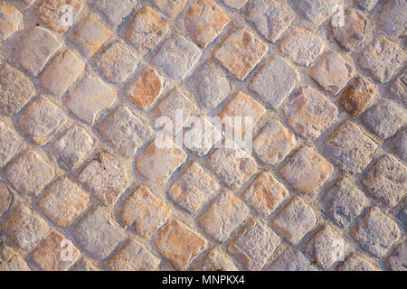 Grey pavement in the street. Paris Stock Photo