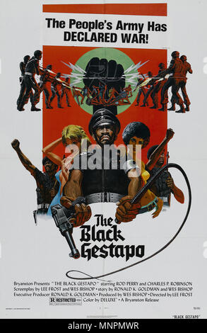 Black Gestapo  - 1975   - Vintage Movie Poster Stock Photo