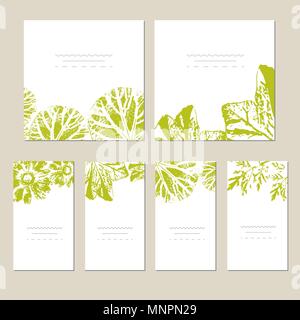 Vector template label with hand-draw wild flowers and herbs. Layout, mockup design for cosmetics, store, natural and organic products Stock Vector