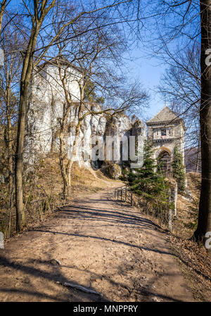 Ruins of medieval Ojcow castle in Poland Stock Photo