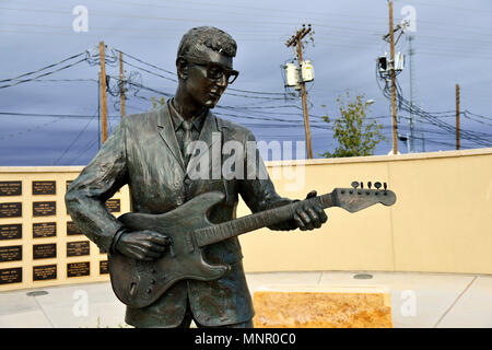 Buddy Holly Memorial, Lubbock, Texas, USA Stock Photo