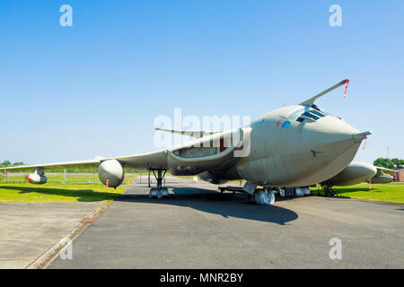 Handley Page Victor K2 tanker cold war nuclear bomber now refuelling tanker on display at the Yorkshire Air Museum Elvington York UK Stock Photo