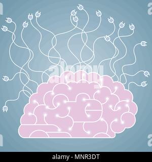 Big creative design concept, brainstorming. Stock Vector