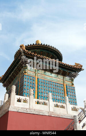 Temple roof at Beihai park in Beijing China Stock Photo