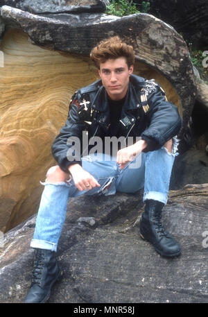 SYDNEY, AUSTRALIA - NOVEMBER 9: (EXCLUSIVE) Actor Jaason Simmons poses during a photo shoot on November 9, 1990 in Sydney, Australia. Photo by Barry King/Alamy Stock Photo Stock Photo