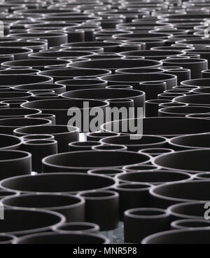 A circular metel decoration on a building Stock Photo