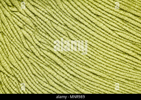 Beautiful striped fabric texture in olive colour. Stock Photo