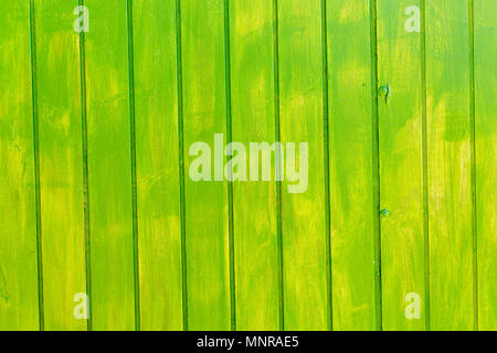Aged painted wooden texture background of vivid green color Stock Photo