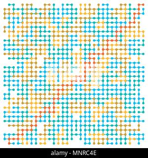 Geometric Digital Structure, illustration Stock Vector