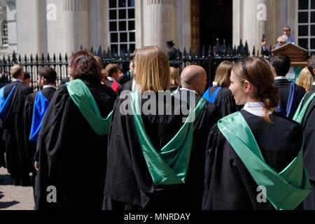 Easter Term Degree ceremony at the University of Cambridge Old Schools and Senate House, Cambridge, UK Stock Photo