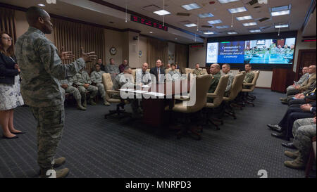 Gen. Darren W. McDew, commander of US Transportation Command, addresses attendees at the 4th quarter 2017 Innovation Showcase Award Presentation, Scott Air Force Base, Ill. Feb. 23, 2018. ( Stock Photo