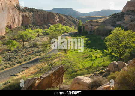 Fremont River canyon, Capitol Reef National Park, Utah Stock Photo