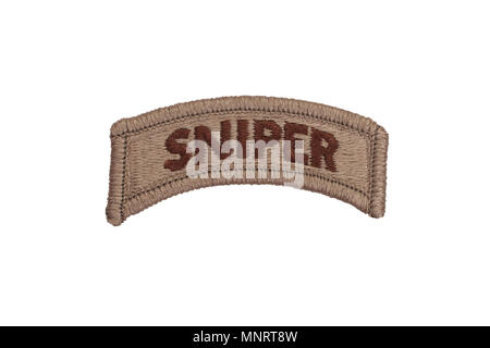 KIEV, UKRAINE - May. 02, US ARMY sniper badge isolated Stock Photo