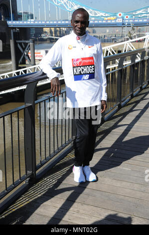 London Marathon Elite Men's photocall 2018 photocall at Tower Hotel in London  Featuring: Eliud Kipchoge Where: London, United Kingdom When: 19 Apr 2018 Credit: WENN.com Stock Photo