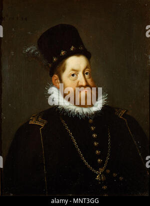 Portrait of Rudolf II  1594.   1077 Rudolf II Holy Roman Emperor (Heintz) Stock Photo