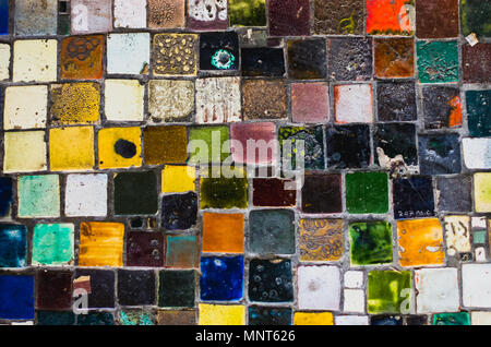 Colorful urban mosaic background Stock Photo