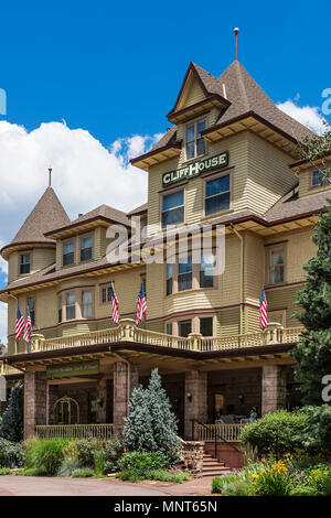 Cliff House boutique hotel Manitou Springs Colorado USA Stock