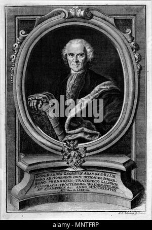 Portrait Johann Adam Freiherr von Hoheneck Stock Photo Alamy