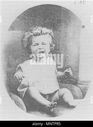 . English: The Ginx's Baby by O. G. Rejlander (1813-1875) - a typical commercial print, already heavily retouched (added chair etc.). 1871.   Oscar Gustave Rejlander  (1813–1875)     Alternative names O. G. Rejlander; Oscar Gustav Rejlander; Oscar Gustave Reijlander  Description British-Swedish photographer and painter  Date of birth/death 1813 18 January 1875  Location of birth/death Sweden Clapham  Work location London  Authority control  : Q725390 VIAF: 40230459 ISNI: 0000 0000 8375 2662 ULAN: 500030901 LCCN: n79023303 GND: 121262340 WorldCat 1048 Rejlander, 1871, Ginxs Baby retouched Stock Photo