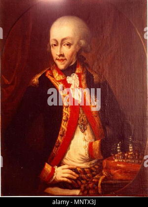 .  Italiano: Ritratto di Carlo Emanuele IV (1751-1819) . circa 1796-1797.   1063 Ritratto di Carlo Emanuele IV Stock Photo