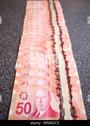 50 Fifty Canadian Dollars Stock Photo - Alamy