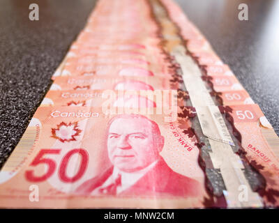 50 fifty canadian dollars Stock Photo - Alamy