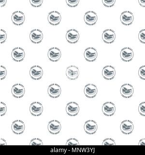 Fresh meat pattern vector seamless Stock Vector