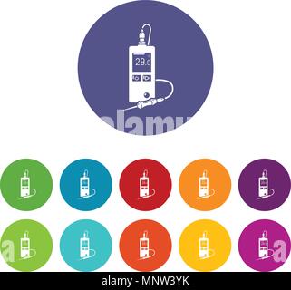 Digital tonometer icon, simple style Stock Vector