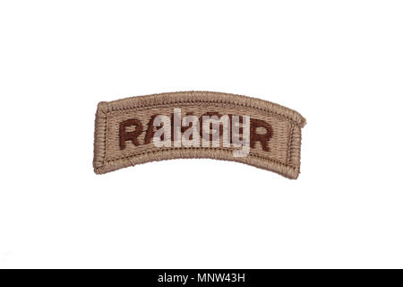 KIEV, UKRAINE - May 9, 2015. US ARMY ranger badge isolated Stock Photo