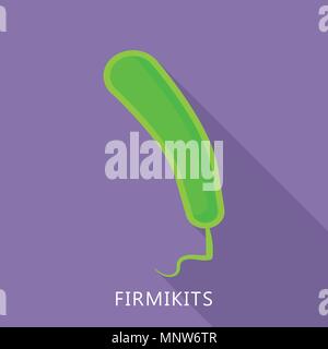 Firmikits icon, flat style Stock Vector