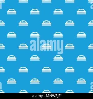 Cleaning brush pattern vector seamless blue Stock Vector