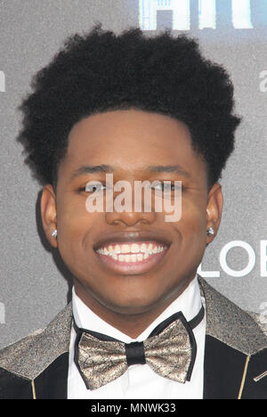 California, USA. 19th May 2018. Nathan Davis Jr.  05/19/2018 The Los Angeles premiere of 'Hotel Artemis' held at the Regency Bruin Theatre in Los Angeles, CA Photo by Izumi Hasegawa / HollywoodNewsWire.co Credit: Hollywood News Wire Inc./Alamy Live News Stock Photo