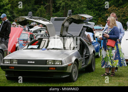 Delorean Dmc 12 During A Vintage Car Gathering In Trieste Italy Stock Photo Alamy