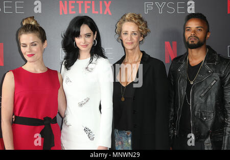 Los Angeles, Ca, USA. 19th May, 2018. Rachel Taylor, Krysten Ritter, Janet McTeer, Eka Darville, at NETFLIX FYC Event for Marvel's Jessica Jones at NEFTLIX FYSEE at Raleigh Studios in Los Angeles, California on May 19, 2018. Credit: Faye Sadou/Media Punch/Alamy Live News Stock Photo
