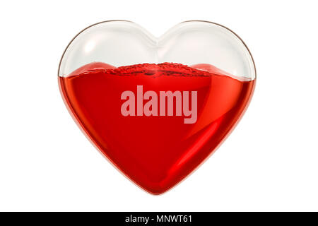 3D Rendering of A Liquid Heart Shape Splash Stock Photo - Alamy