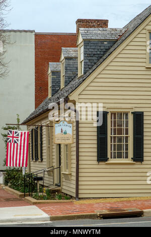 Hugh Mercer Apothecary, 1020 Caroline Street, Fredericksburg, Virginia Stock Photo