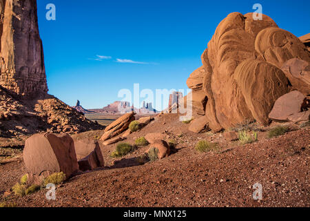 Monument Valley Rock Formations Stock Photo