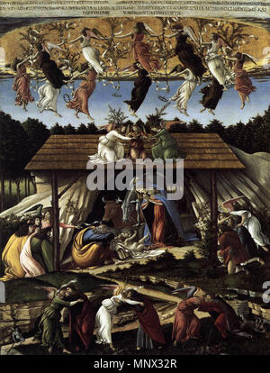 Mystic Nativity   circa 1500.   1093 Sandro Botticelli - The Mystical Nativity - WGA2842 Stock Photo