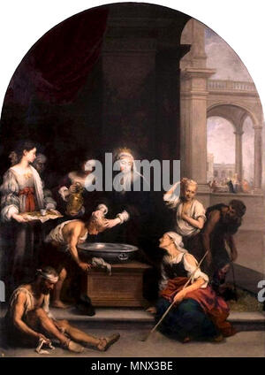 1094 Santa Isabel de Hungría curando tiñosos. Stock Photo