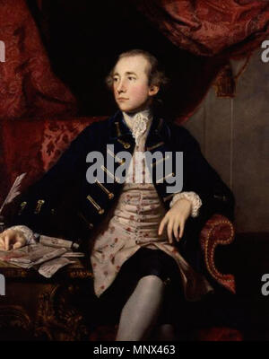 by Sir Joshua Reynolds,painting,1767-1768   Warren Hastings .  English: Warren Hastings (1732-1818) . circa from 1767 until 1768.   1252 Warren Hastings by Joshua Reynolds Stock Photo