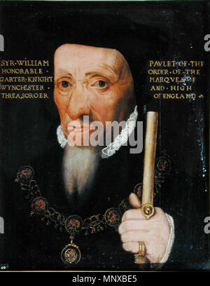 . Portrait of William Paulet, 1st Marquess of Winchester (c.1483–1572) . after 1551.   1125 Sir William Paulet Stock Photo