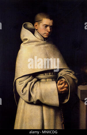 English: Portrait of a Monk   circa 1556.   1130 Sofonisba - portrait of a monk c. 1556 Stock Photo
