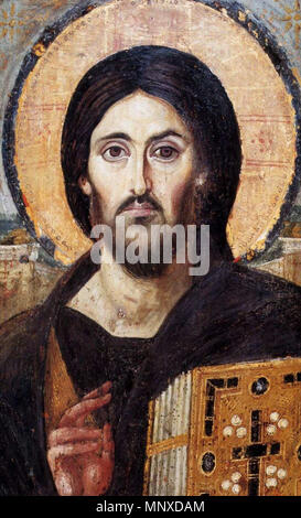 Christ the Saviour (Pantokrator), a 6th-century encaustic icon from ...