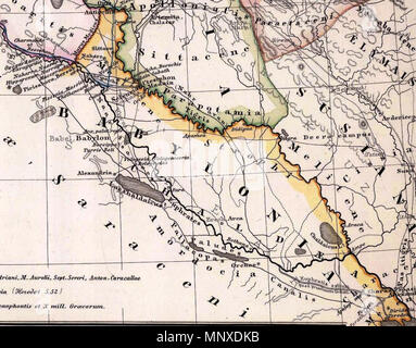 . Deutsch: Albania, Iberia, Colchis, Armenia, Mesopotamia, Babylonia, Assyria. Corr. Menke 1863. W. Alt sc. Gothae: Justhus Perthes. Spruner-Menke atlas antiquus. (1865) . 1865.   Karl Spruner von Merz  (1803–1892)    Alternative names Karl von Spruner / Carl von Spruner  Description German cartographer  Date of birth/death 15 November 1803 24 August 1892  Location of birth/death Stuttgart Munich  Authority control  : Q6186030 VIAF: 106966143 ISNI: 0000 0001 1454 4437 LCCN: n2005014244 NLA: 35871489 GND: 117480525 WorldCat      Heinrich Theodor Menke  (1819–1892)    Alternative names Menke, Th Stock Photo